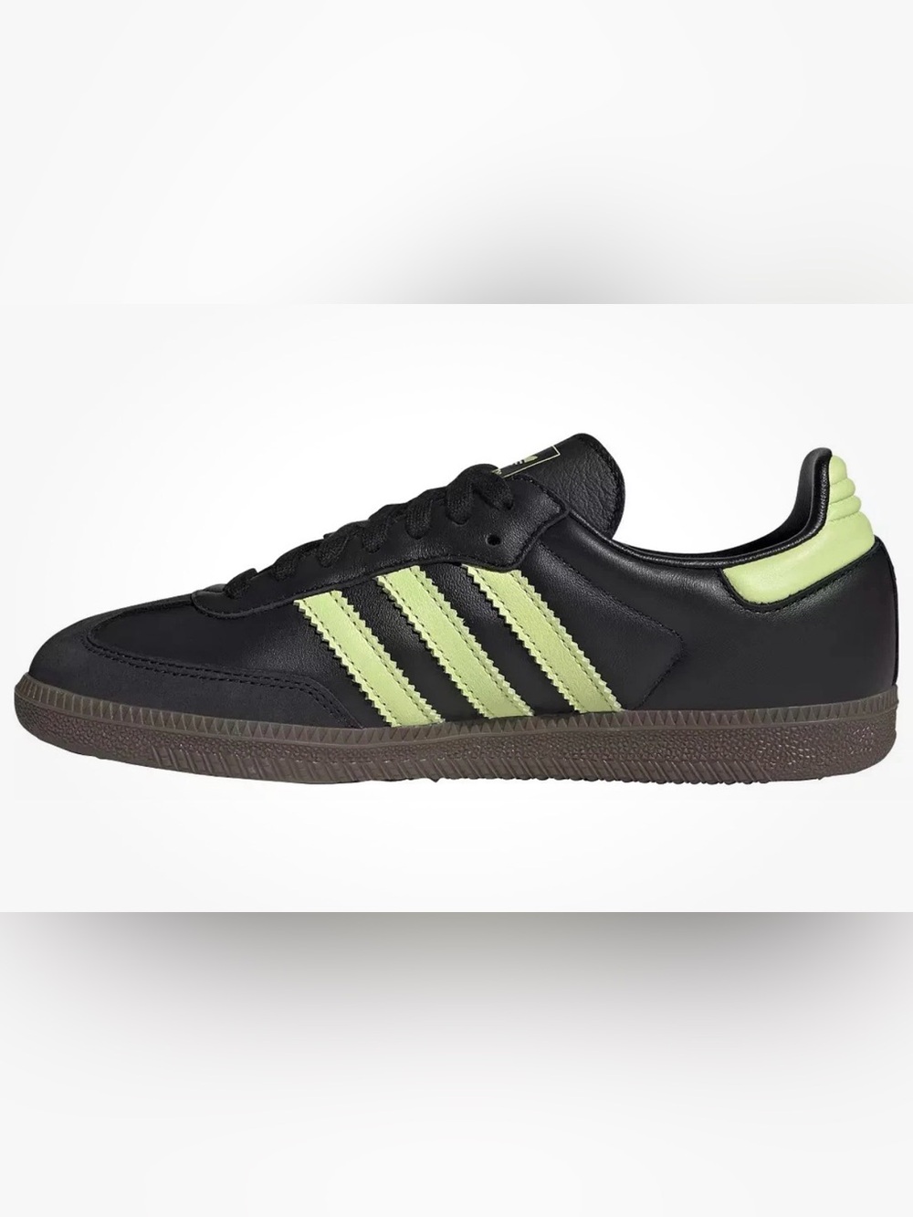 NWT adidas Samba OG W JS1387 Black Pulse Lime Gum Women’s Size 7